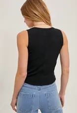 509 Broadway Scoop Neck Knit Tank Top