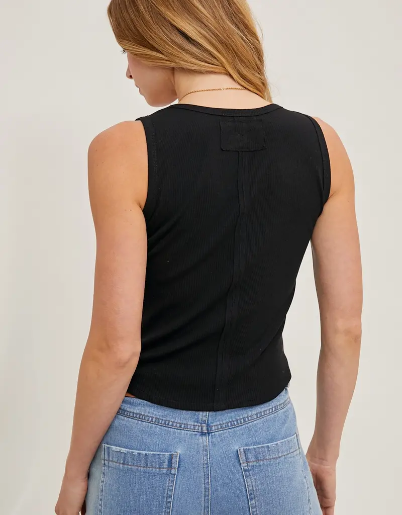 509 Broadway Scoop Neck Knit Tank Top