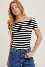 509 Broadway Stripe OTS Knit Top