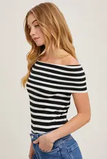 509 Broadway Stripe OTS Knit Top