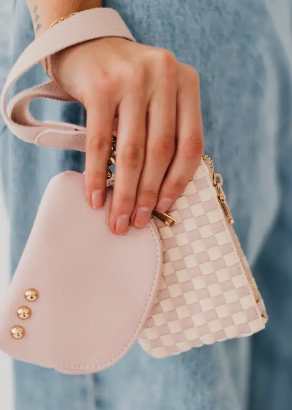 509 Broadway Wonderlust Woven Dual Pouch Wristlet