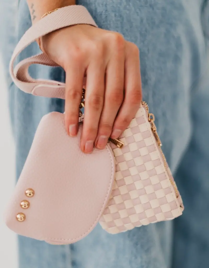 509 Broadway Wonderlust Woven Dual Pouch Wristlet