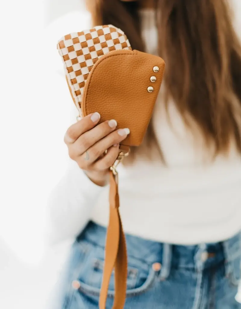 509 Broadway Wonderlust Woven Dual Pouch Wristlet