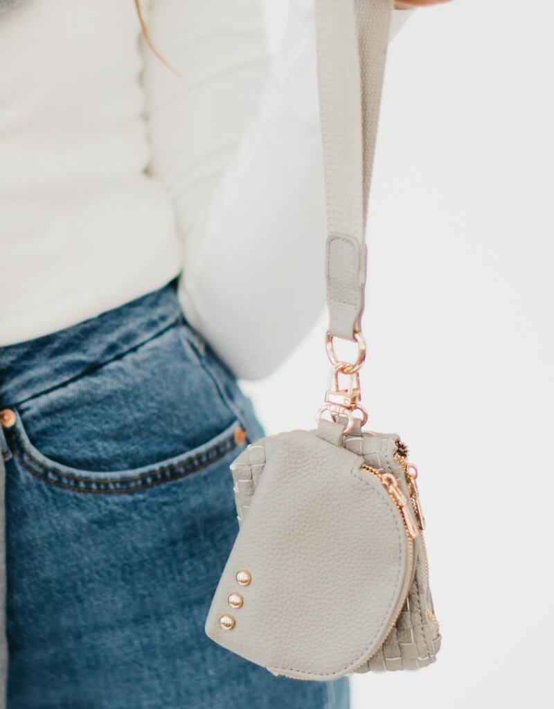 509 Broadway Wonderlust Woven Dual Pouch Wristlet