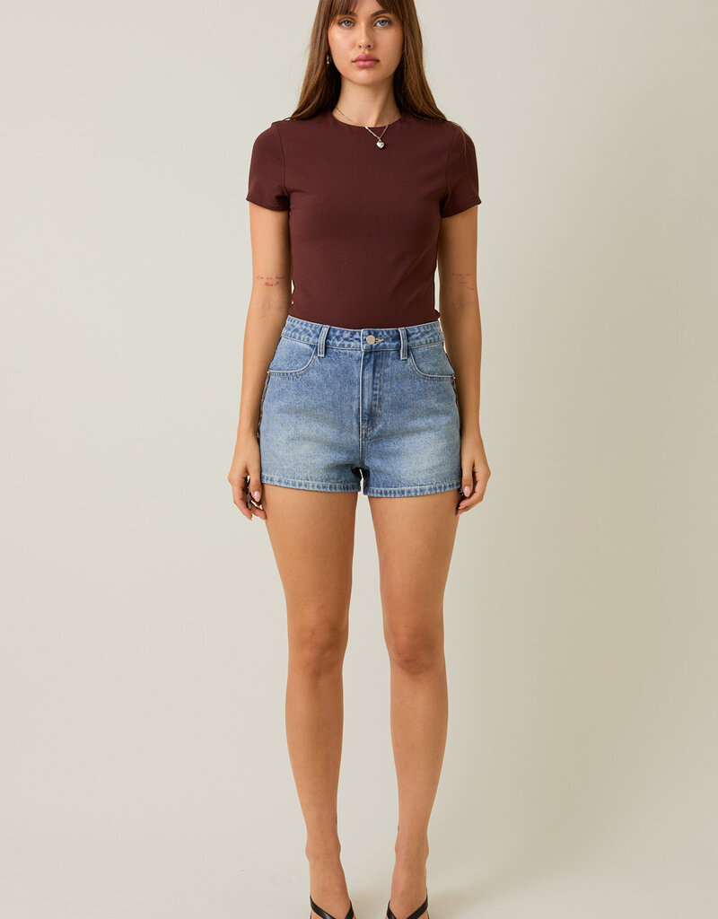 509 Broadway Double Lined Short Sleeve Baby Tee