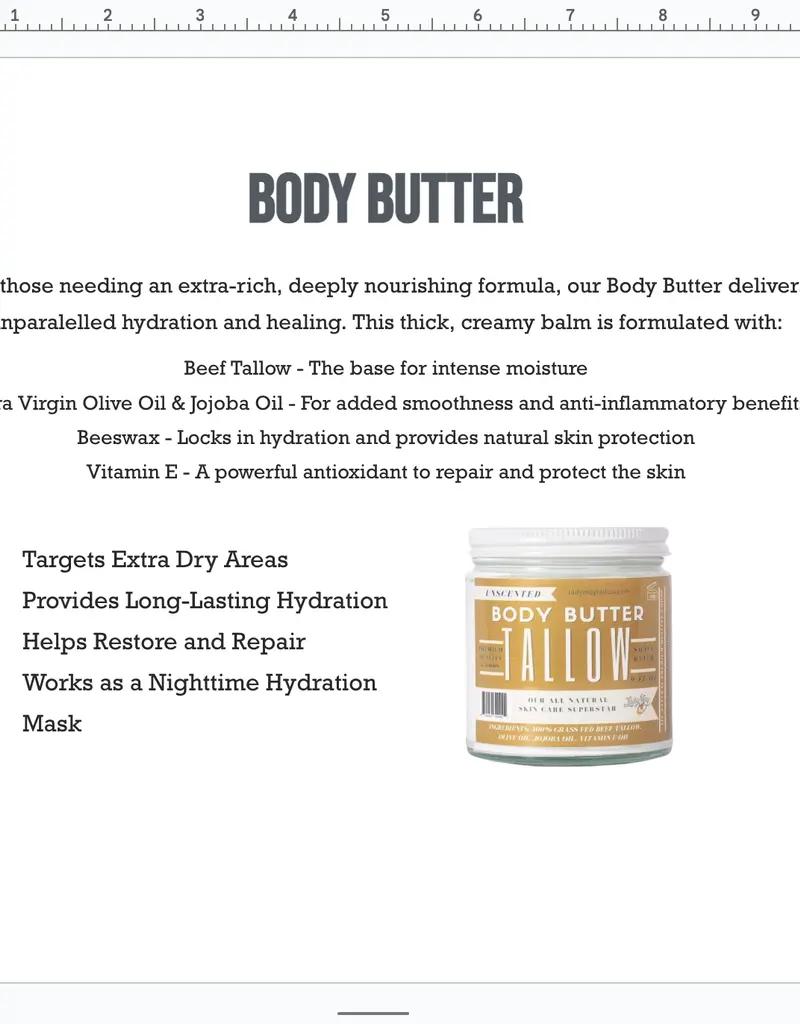 509 Broadway Tallow Body Butter