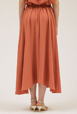 509 Broadway Box Pleated Midi Skirt