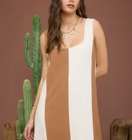 509 Broadway Stripe Sleeveless Mini Dress