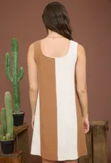 509 Broadway Stripe Sleeveless Mini Dress