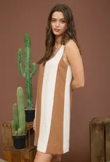 509 Broadway Stripe Sleeveless Mini Dress