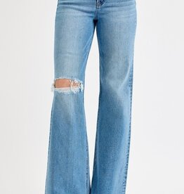 509 Broadway Ella High Rise Distress Leg Flare