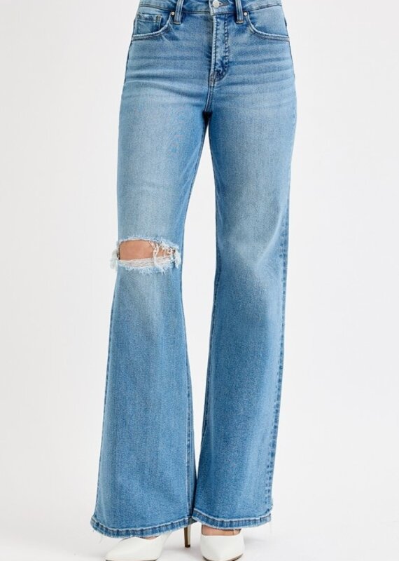 509 Broadway Ella High Rise Distress Leg Flare