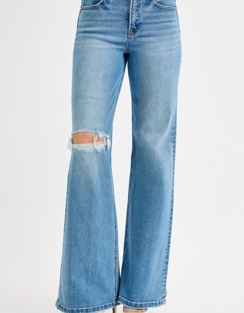 509 Broadway Ella High Rise Distress Leg Flare