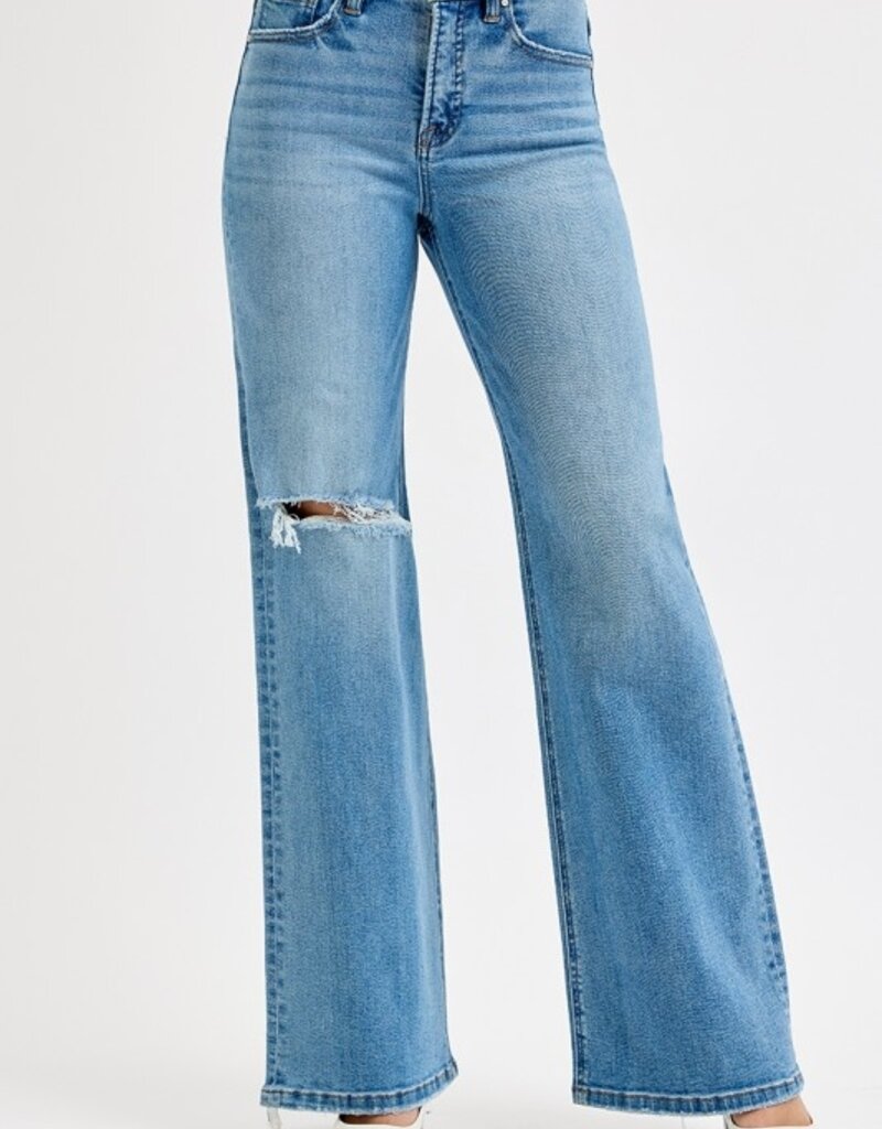 509 Broadway Ella High Rise Distress Leg Flare