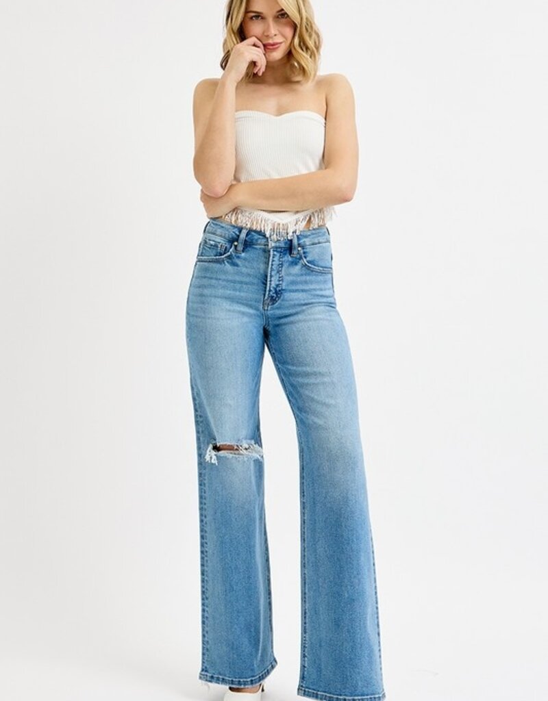 509 Broadway Ella High Rise Distress Leg Flare