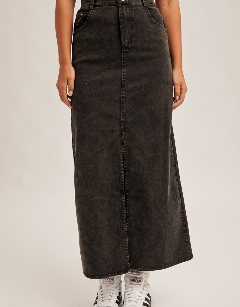 509 Broadway Elastic Waist Twill Skirt
