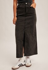 509 Broadway Elastic Waist Twill Skirt