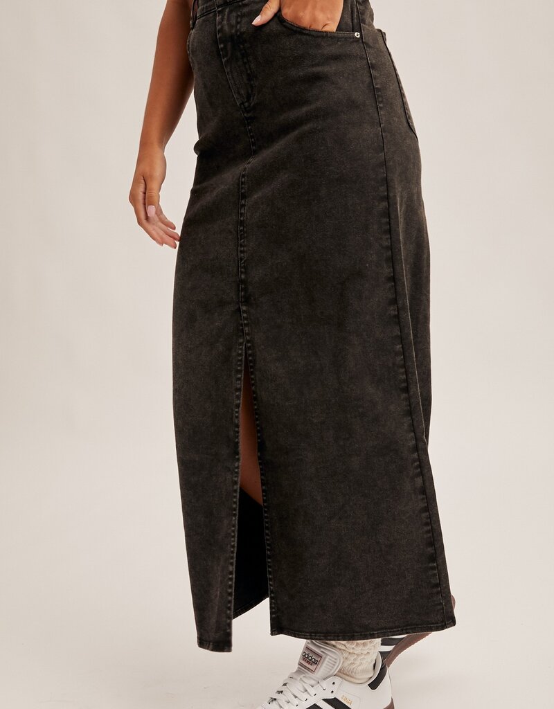 509 Broadway Elastic Waist Twill Skirt