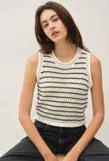 509 Broadway Chunky Knit Stripe Sweater Tank