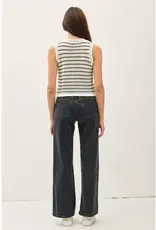 509 Broadway Chunky Knit Stripe Sweater Tank