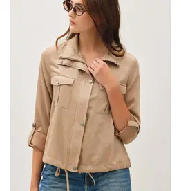 509 Broadway Utility Zipper Safari Jacket