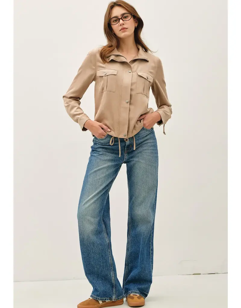 509 Broadway Utility Zipper Safari Jacket