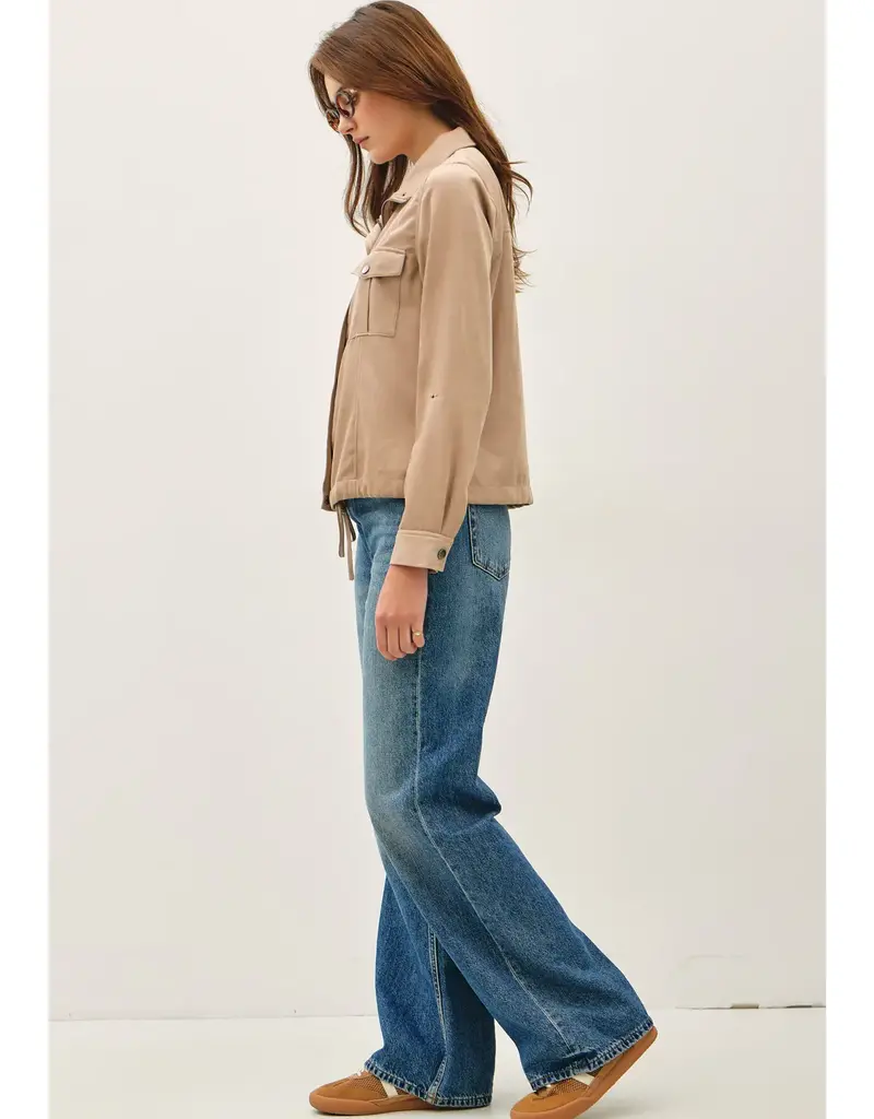 509 Broadway Utility Zipper Safari Jacket