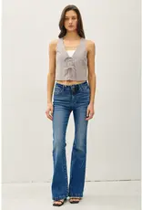 509 Broadway Pinstripe Cotton Vest Top