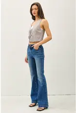 509 Broadway Pinstripe Cotton Vest Top