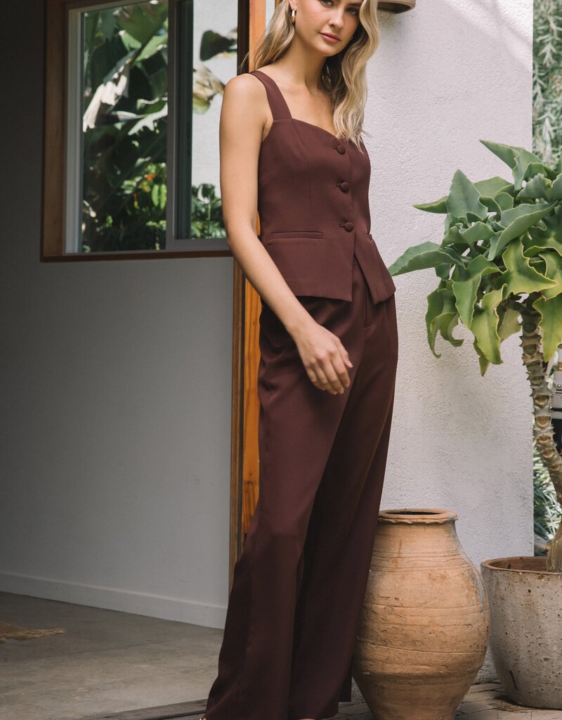 509 Broadway Button Down Sweet Heart Vest