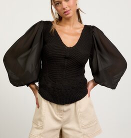 509 Broadway Mixed Sweater Top