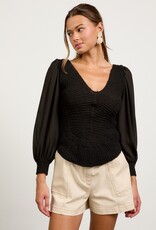 509 Broadway Mixed Sweater Top