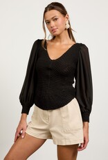 509 Broadway Mixed Sweater Top