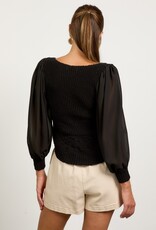 509 Broadway Mixed Sweater Top