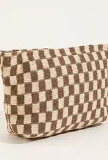 509 Broadway Large Plaid Wash Cosmetic Bag