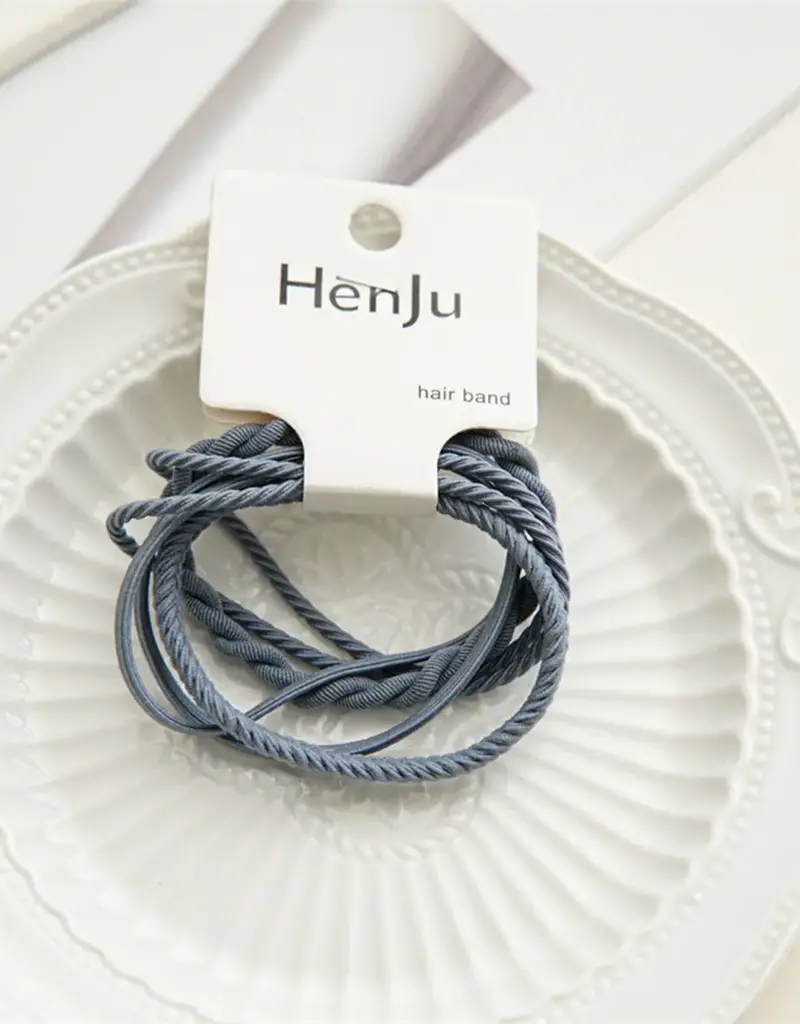 509 Broadway Braided Elastic Hair Tie Set