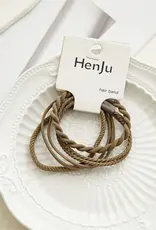 509 Broadway Braided Elastic Hair Tie Set