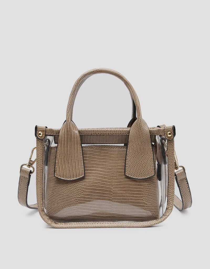 509 Broadway Stacey Clear Satchel