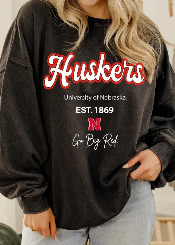 509 Broadway Nebraska Huskers Letterman Sweatshirt