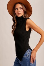 509 Broadway High Neck Sweater Vest