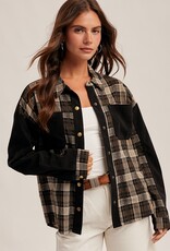 509 Broadway Corduroy Plaid Shirt