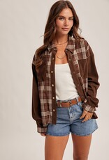509 Broadway Corduroy Plaid Shirt