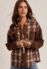 509 Broadway Corduroy Plaid Shirt
