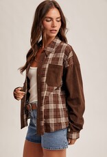 509 Broadway Corduroy Plaid Shirt