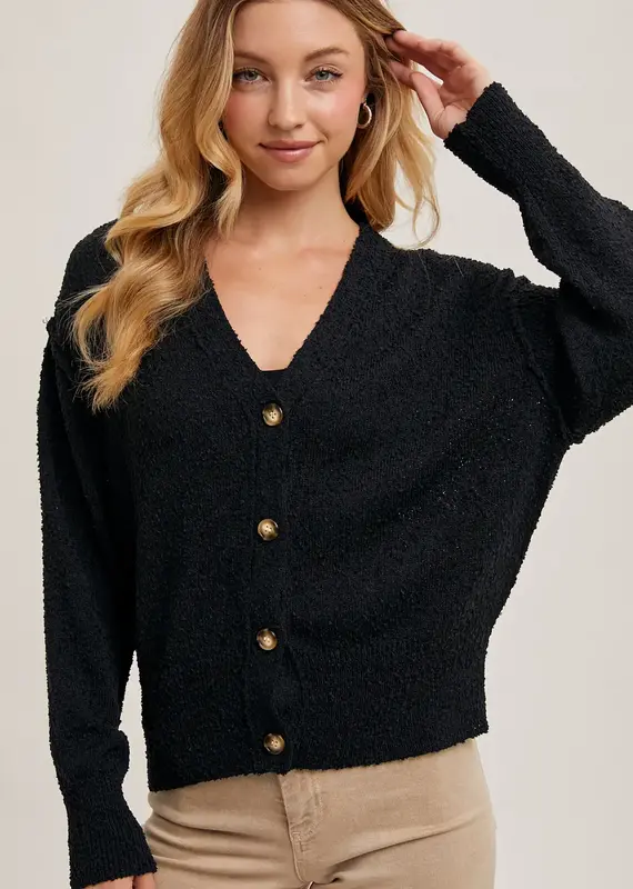 509 Broadway Button Down Knit Sweater Cardigan