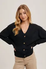 509 Broadway Button Down Knit Sweater Cardigan