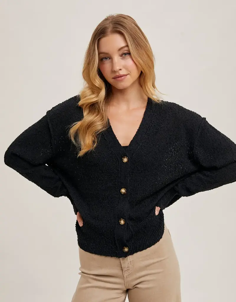 509 Broadway Button Down Knit Sweater Cardigan