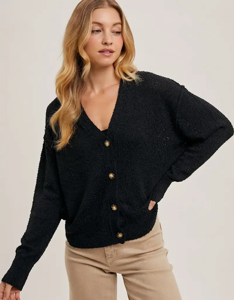 509 Broadway Button Down Knit Sweater Cardigan