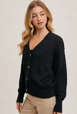 509 Broadway Button Down Knit Sweater Cardigan