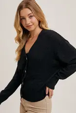 509 Broadway Button Down Knit Sweater Cardigan